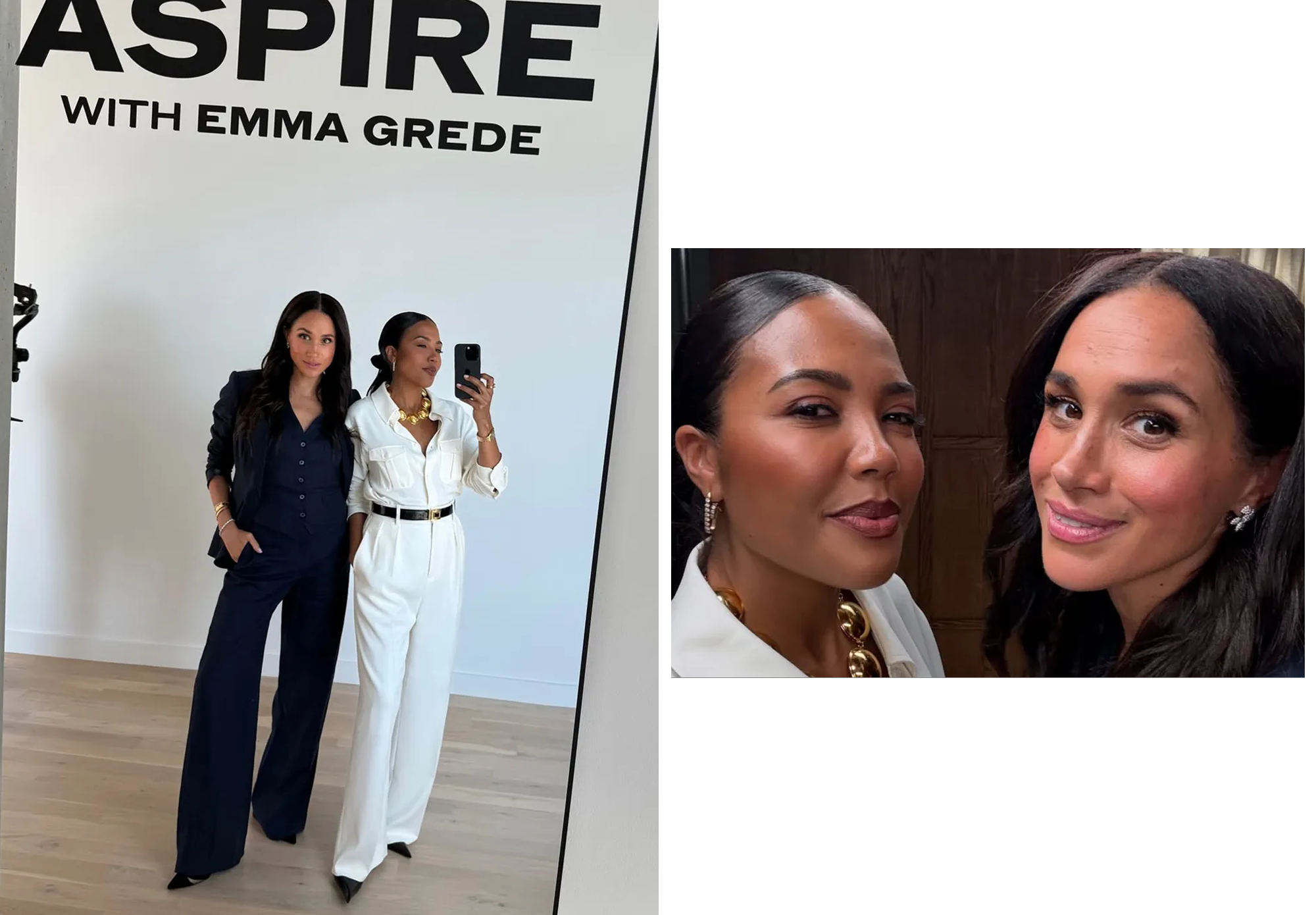 Meghan Markle and Emma Grede share smiles, stories, and purpose in
